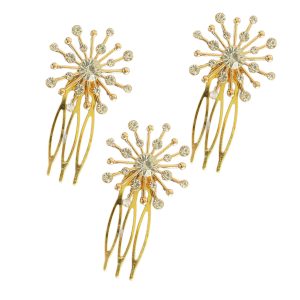 Pack peinecillos destello multicristal oro